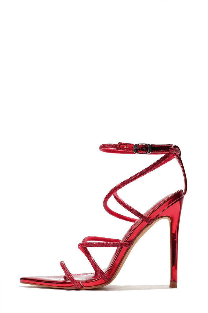 Nettle Rhinestone Strappy Heels