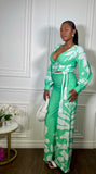 Fresh Breeze Printed Pants Set