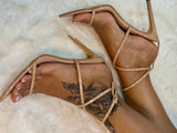Laucia-45 Nude Strappy Heels