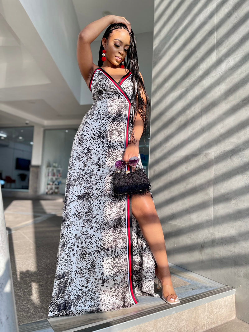 Maureen Leopard Maxi Dress