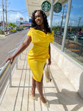 Vavavoom Yellow Bow Dress