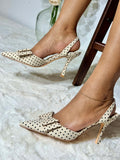 Shafina-1 Polka Dot Heels