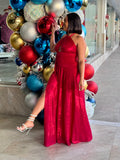 Cherry Jersey Maxi Dress