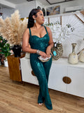 Neora-Festive Adjustable Straps Jumpsuit