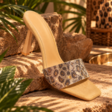 HollyMood Nude Leopard Heels